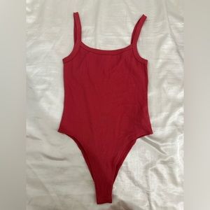 Coral bodysuit from forever 21